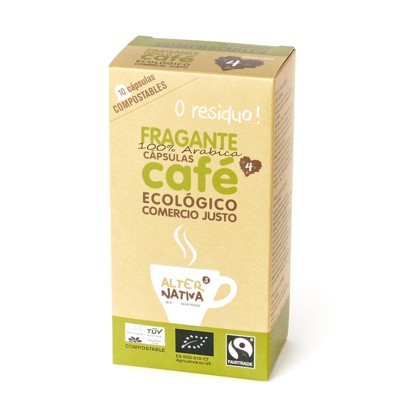 Organic Fairtrade Compostable Capsules
