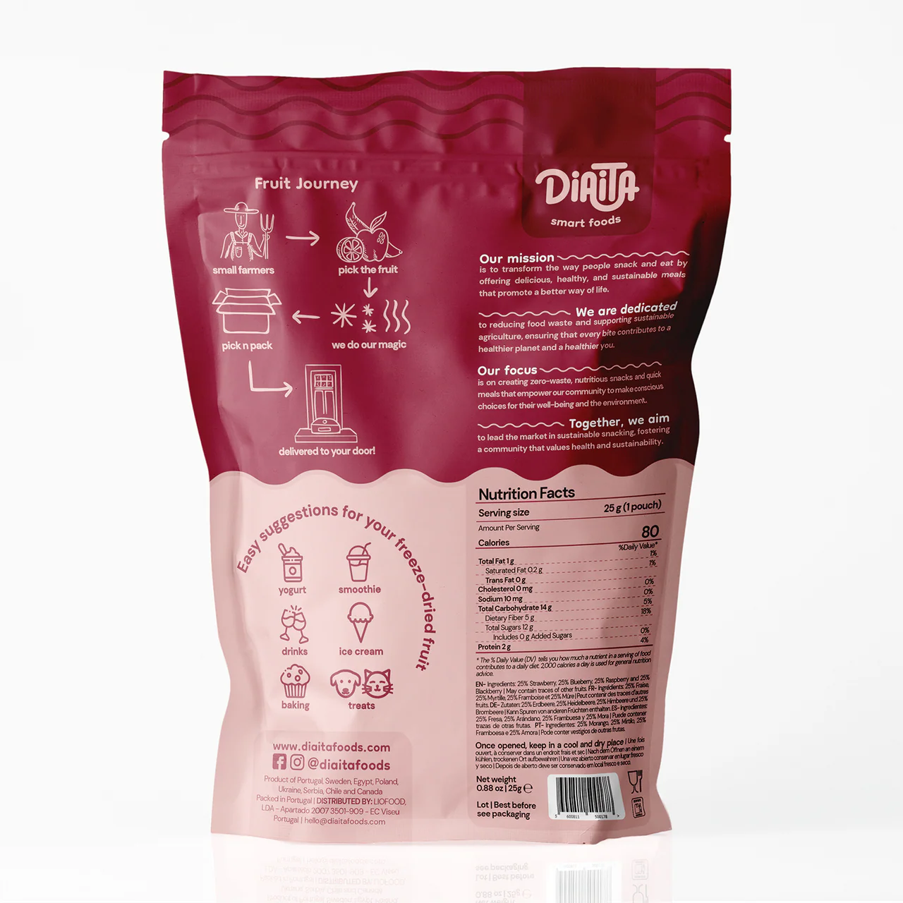 Freeze Dried "Very Berry" Snack
