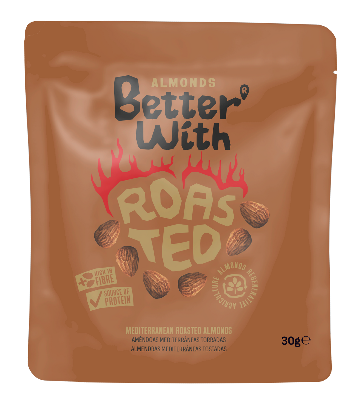 Roasted almonds 30 g sachet