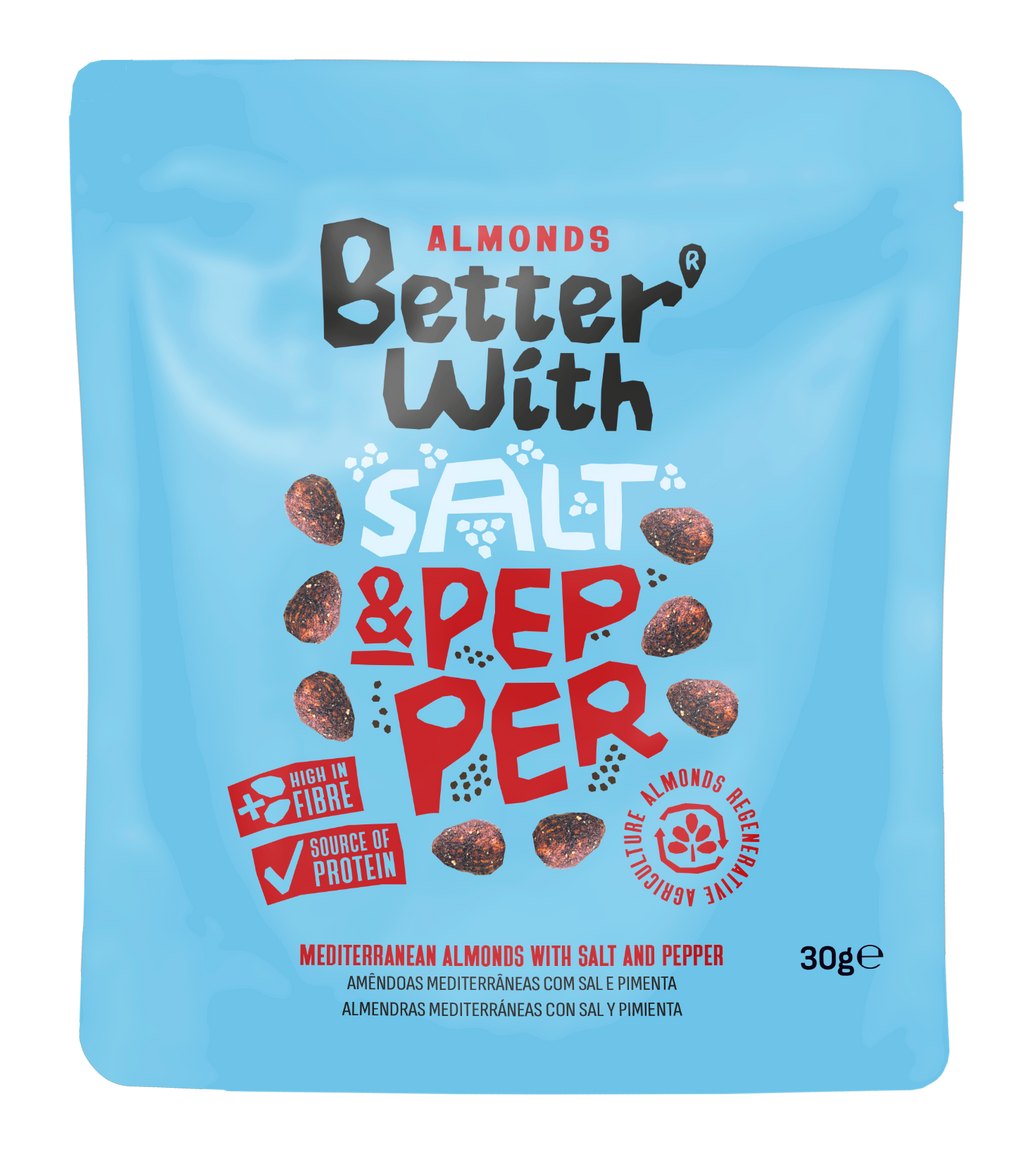 Salt and Pepper almonds 30 g sachet